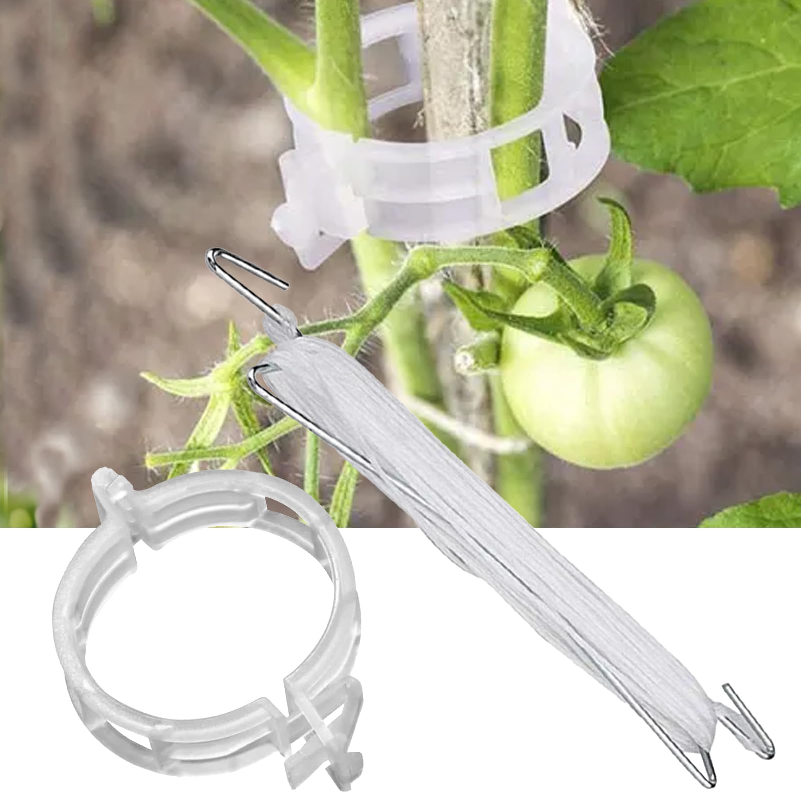 Pflanzenclips zur Unterstützung, Tomatenpflanzungs-Sets, multifunktionale Befestigung, Veredelungsklemme für Zuhause, Garten, Gewächshaus, professioneller Bauernhof