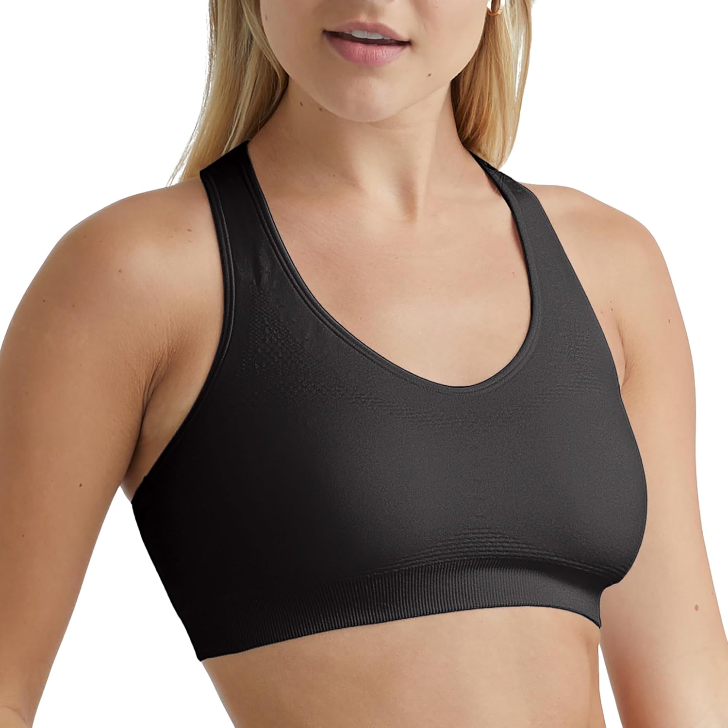 Hanes Womens Sport Seamless Racerback Sports Bra - Image 2