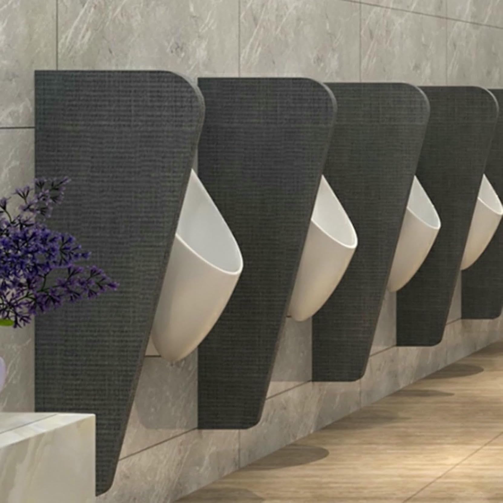 Cloison de toilette urinoir murale en bois CNPRAZ pour espace public