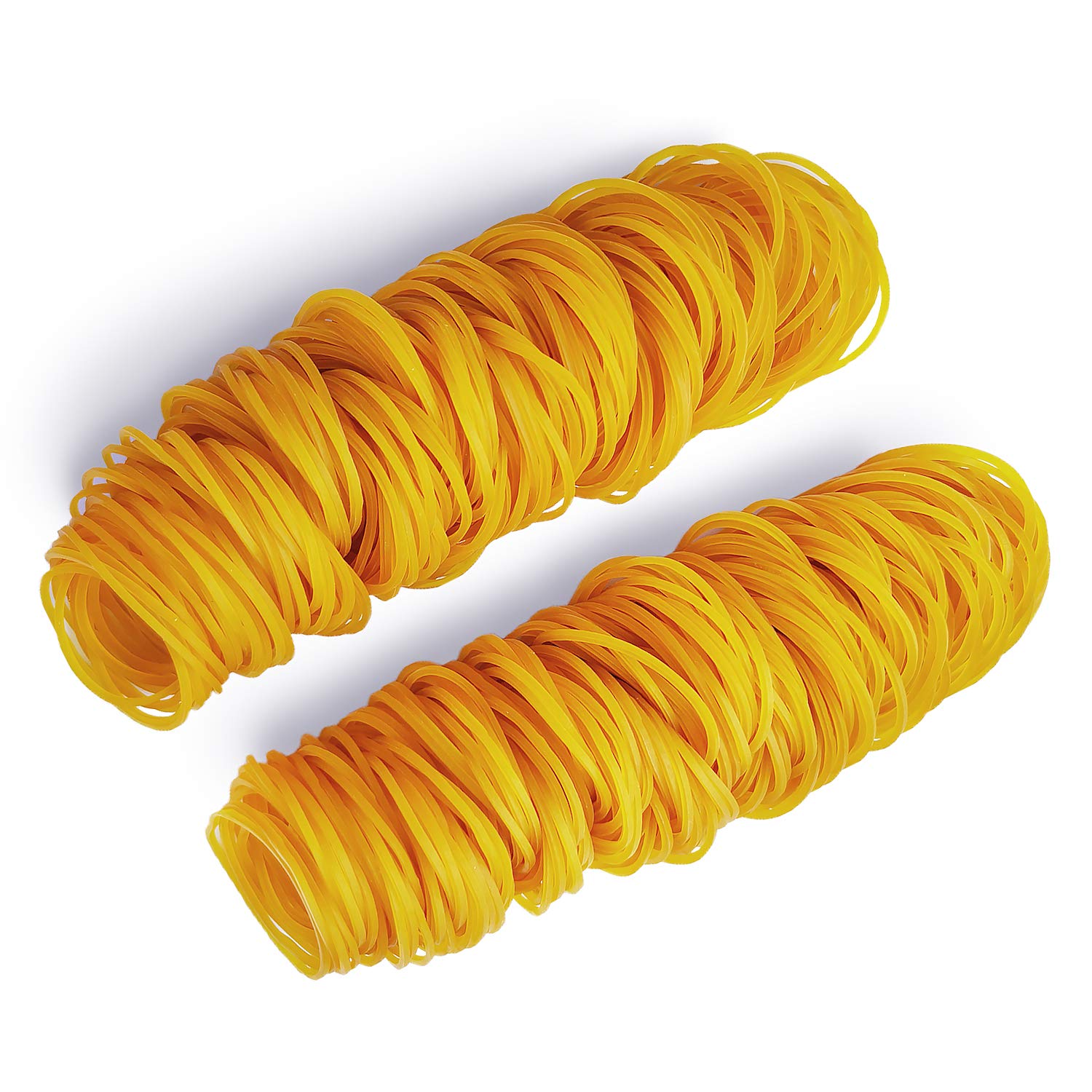 JOYLOYAL 600pcs 38mm(1.5inch) Honey Color Rubber Bands Stretchable Elastic Bands Sturdy Rubber Bands for School Home and Office Use Stationery Supplies