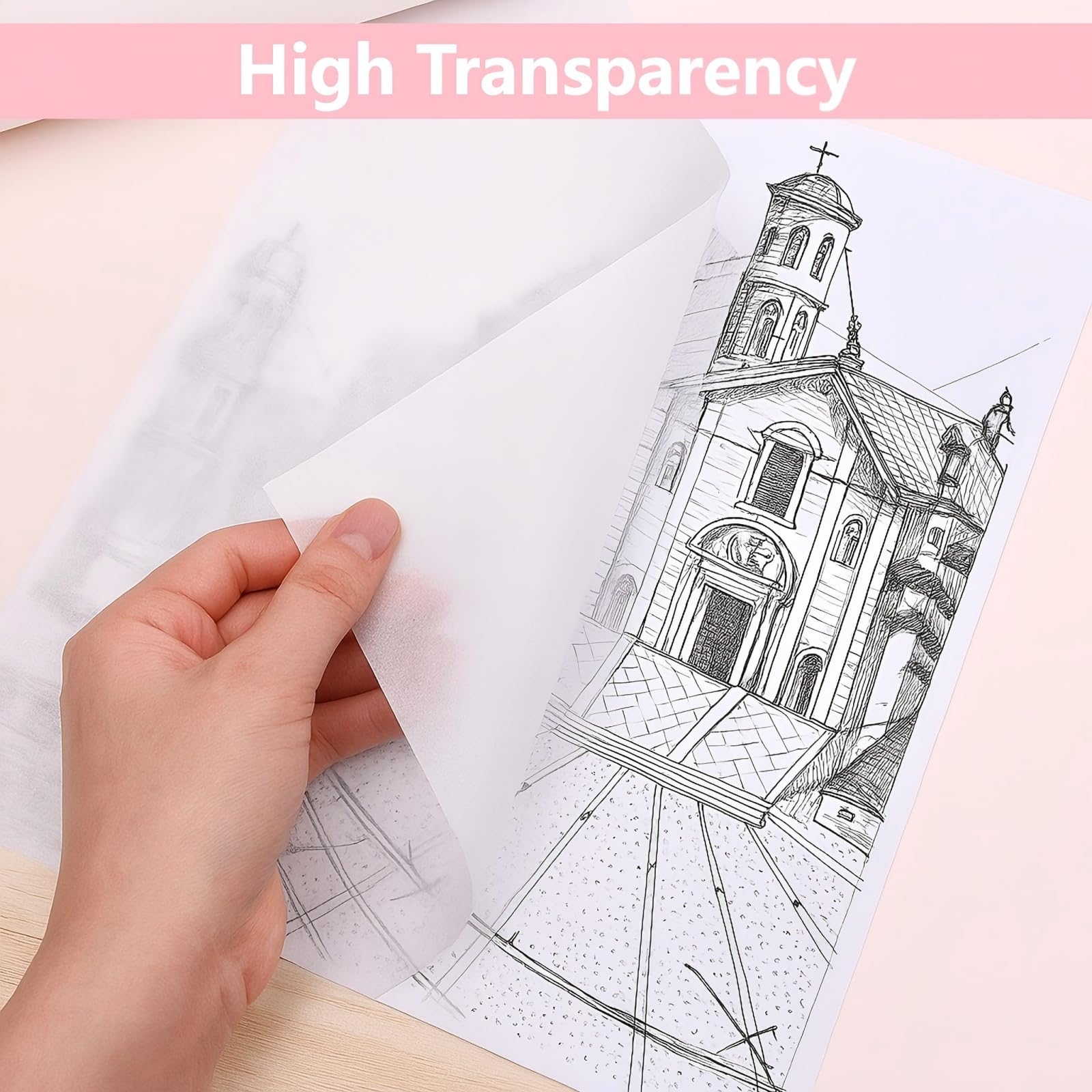 Laternen Bastelset Tritart Transparentpapier Rolle Weiß - Schnittusterpapier 40cx50 50 Transparentpapier A2