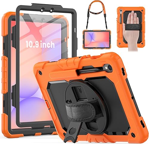 Miniatura 25 de HXCASEAC Funda para Samsung Galaxy Tab A9+ Plus de 11 pulgadas, protectora con protector de pantalla/correa de mano/soporte para bolígrafo,