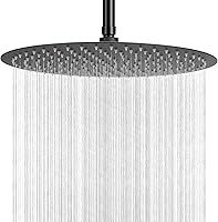 Vista 10 de NearMoon Cabezal de ducha de lluvia, diseño ultrafino - aumento de presión, experiencia impresionante, cabezal de lluvia de acero inoxidable de alto