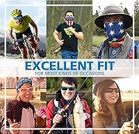 Vista 8 de Polarized Fishing Sunglasses for Men Women, Adjustable Nose Pad, UV400, EMS TR90, ideal for Driving Running Golfing Cycling