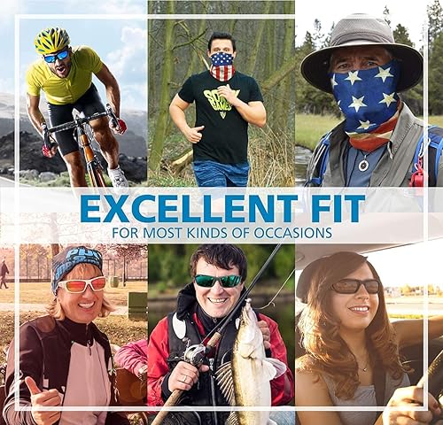 Miniatura 8 de Polarized Fishing Sunglasses for Men Women, Adjustable Nose Pad, UV400, EMS TR90, ideal for Driving Running Golfing Cycling