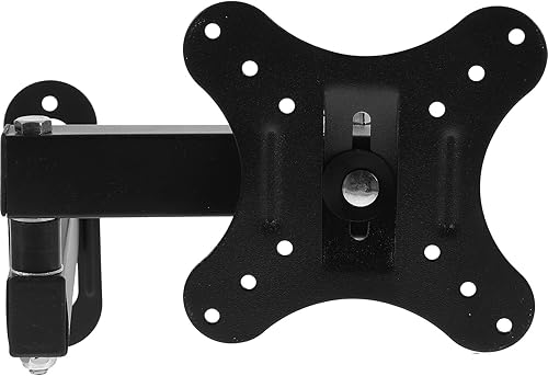 Adjustable Monitor Wall Mount Bracket for Screens Retractable Tv Screen Holder with Stable Support and Tilt Swivel Function Space-Saving Tv Bracket