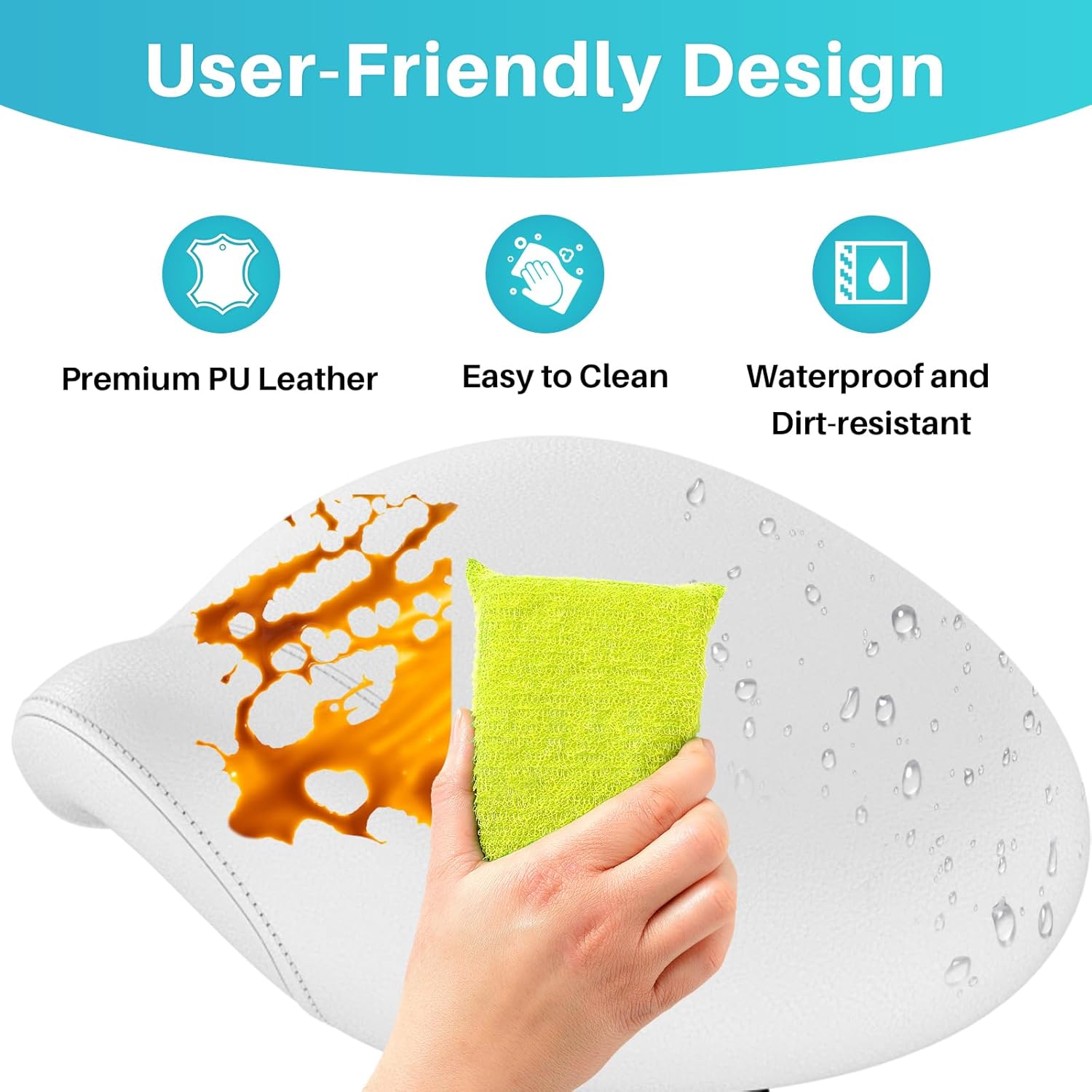 Sandal Stool Ergonomic- Comfortable rolling with a comfortable thick saddle seat padding, whistle adjustable saddle chair with wheels and ring pedal for medical massage salon, (Classic White) Sandal Stool Ergonomic- Comfortable rolling with a comfortable thick saddle seat padding, whistle adjustable saddle chair with wheels and ring pedal for medical massage salon, (Classic White)