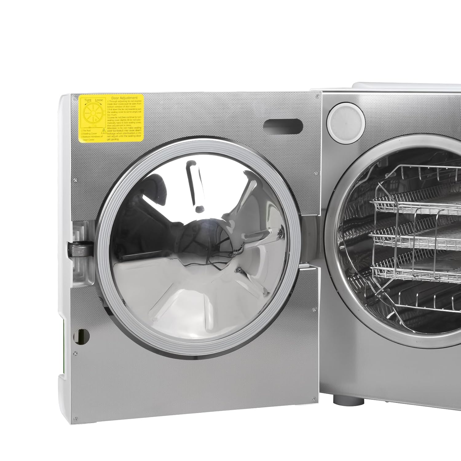 Full-Automatic Dry Function Autoclave Steam Sterilizer B Class 3 Times Pre-Vacuum with Printer High Temperature Pressure Digital Display Lab Equipment Benchtop Type Green Color 23L (6.07Gal)