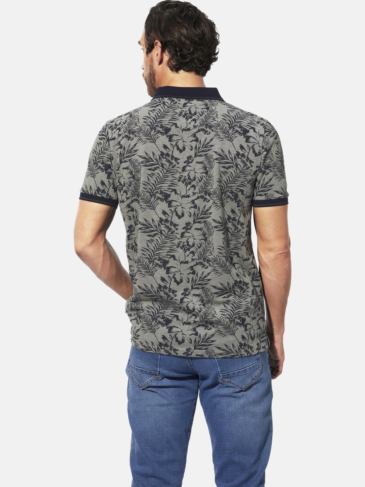 BABISTA Herren Poloshirt Duitezzi | floral gemustert, mit Polo-Kragen, Männer Freizeit-Shirt mit Muster, aus 100% Baumwolle, Hawaii-Hemd, große Größen XL
