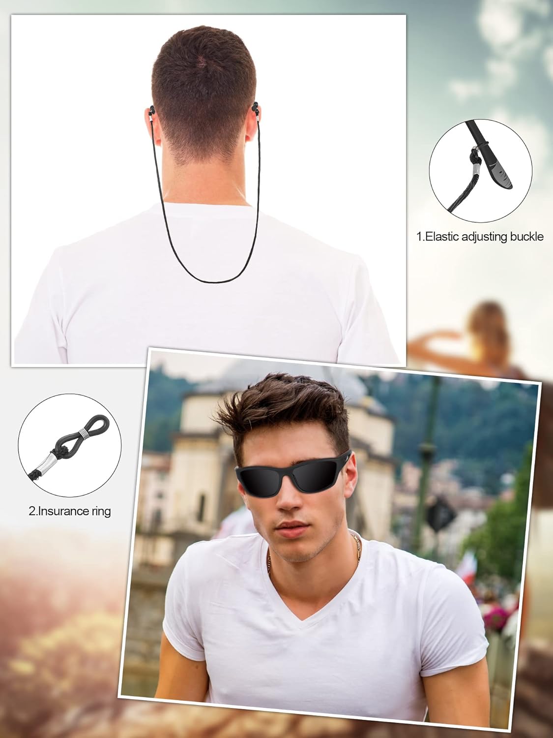 Leelosp 6 Pack Polarized Sport Sunglasses for Women Men UV Protection Fishing Driving Cycling Running with Strap Holders - Image 5