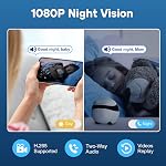 Enabot EBO SE Pet Caméra de sécurité à la maison, Movable Intérieur WiFi C'est ça. 2 Parler, vision nocturne, 1080P Vidéo, Caméra sans fil rechargeable autochargeable pour animal de compagnie/babt/eulderly
