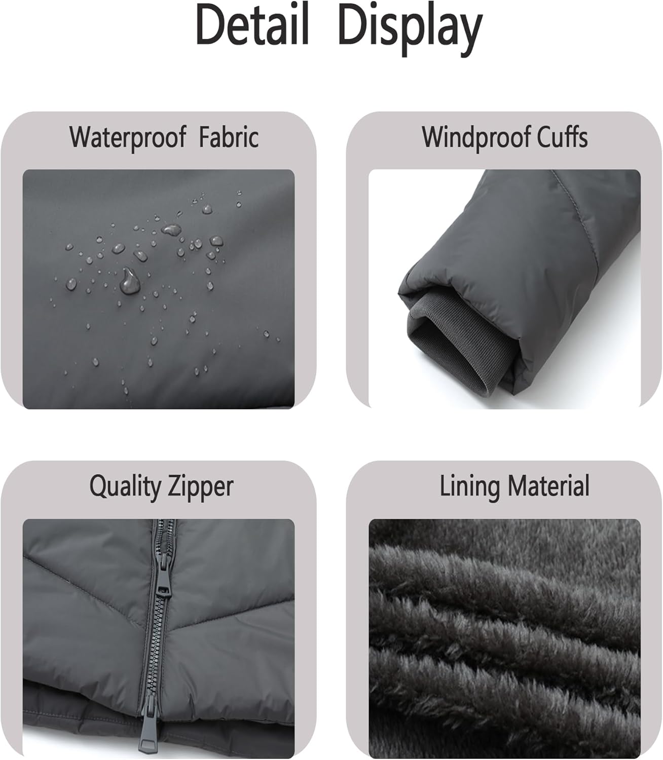 Women's Waterproof Winter Warm Down Coat | Windproof Puffer Jacket with Detachable Hood for Hiking, Travel & Commute - Image 6