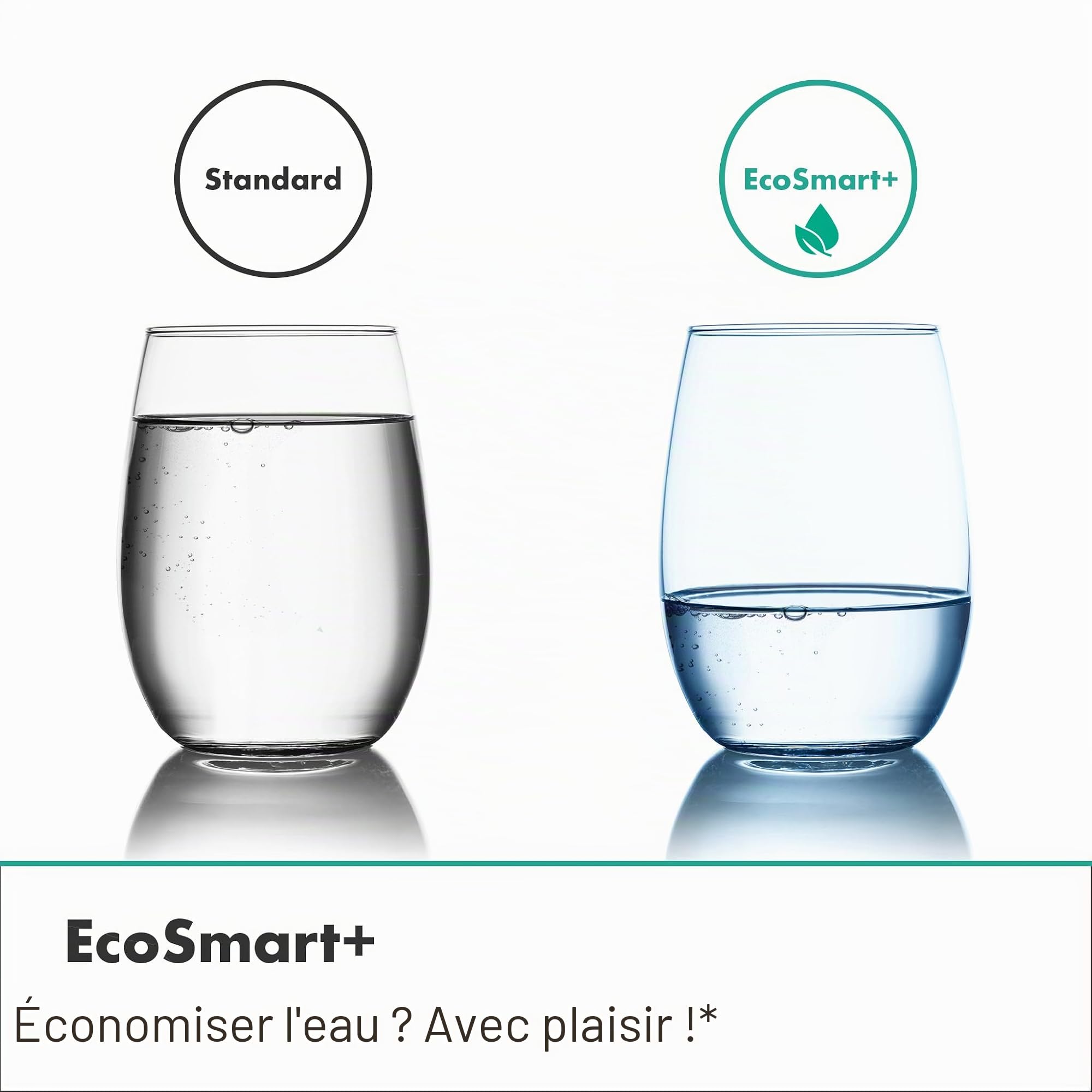 hansgrohe Pulsify S - Set de douche avec pommeau de douche (max. 6 l/min, EcoSmart+, PowderRain), tuyau de douche (1,25 m) et support de douche, Chromé, 24307000