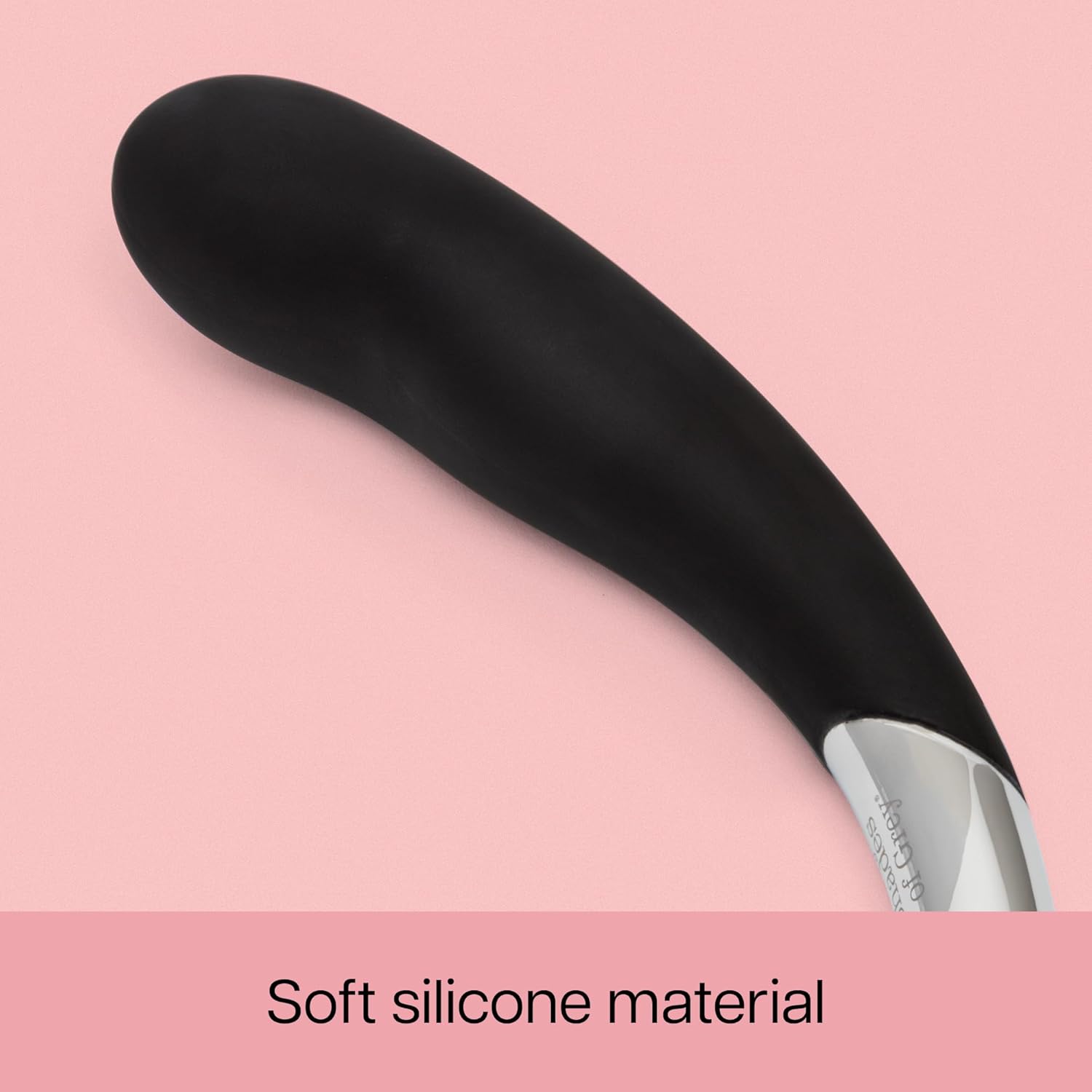 Fifty Shades of Grey Sweet Pressure Double Ended Dildo | 5 inch Silicone Stimulator Couples Sex Toy | Weighted Metal Temperature Play Dildo | Curved Penis G Spot Massager Adult Sex Toys for Women