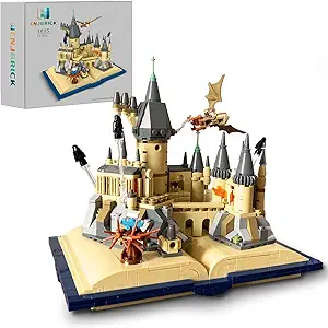 ENJBRICK Castle Book Toy Building Set,Medieval Modular House Castle Building Blocks Kit,Christmas and Birthday Building Gifts for Kids and Adults 727pcs