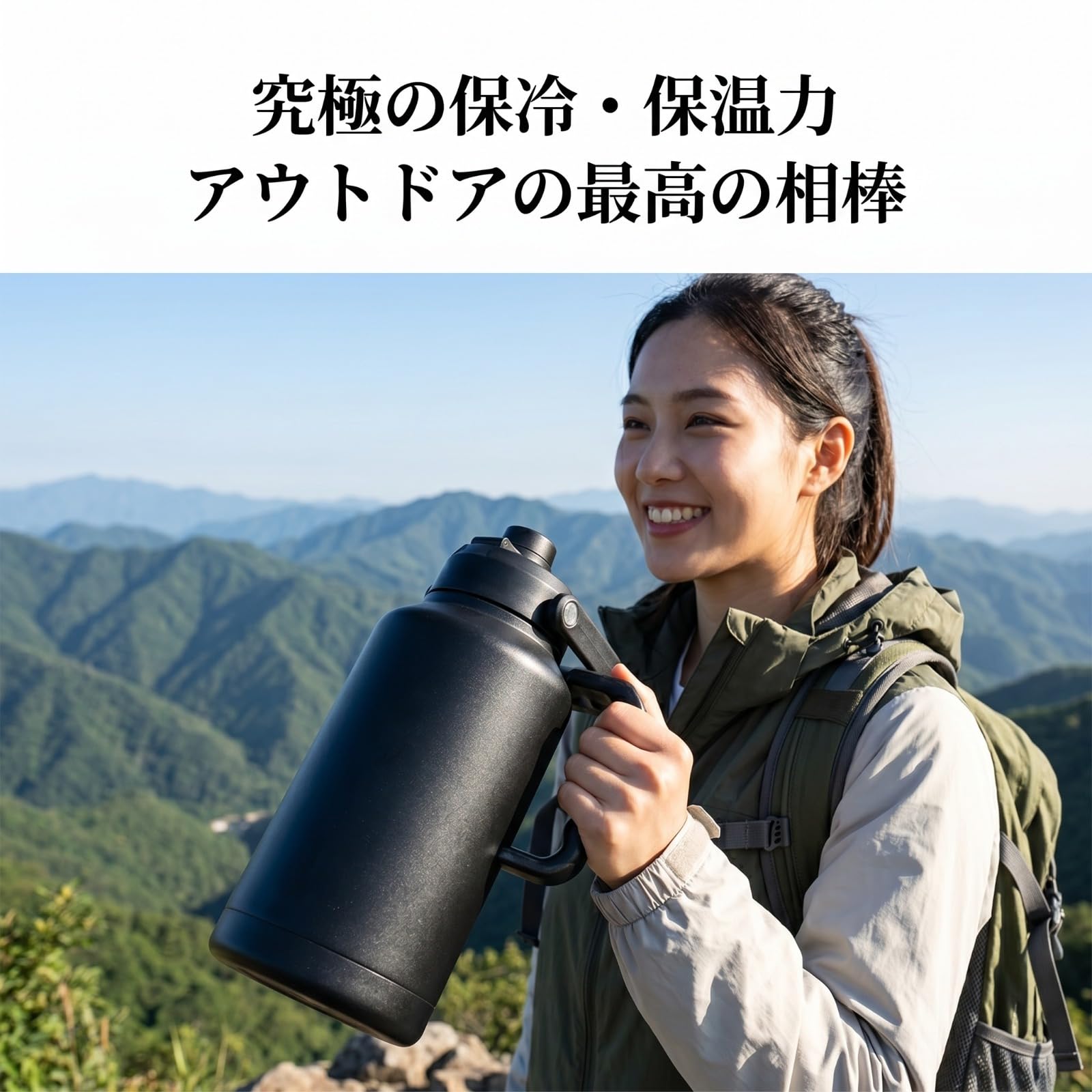 Amazon | 水筒 3L 大容量 304ステンレス 真空断熱 直飲み 広口 9cm