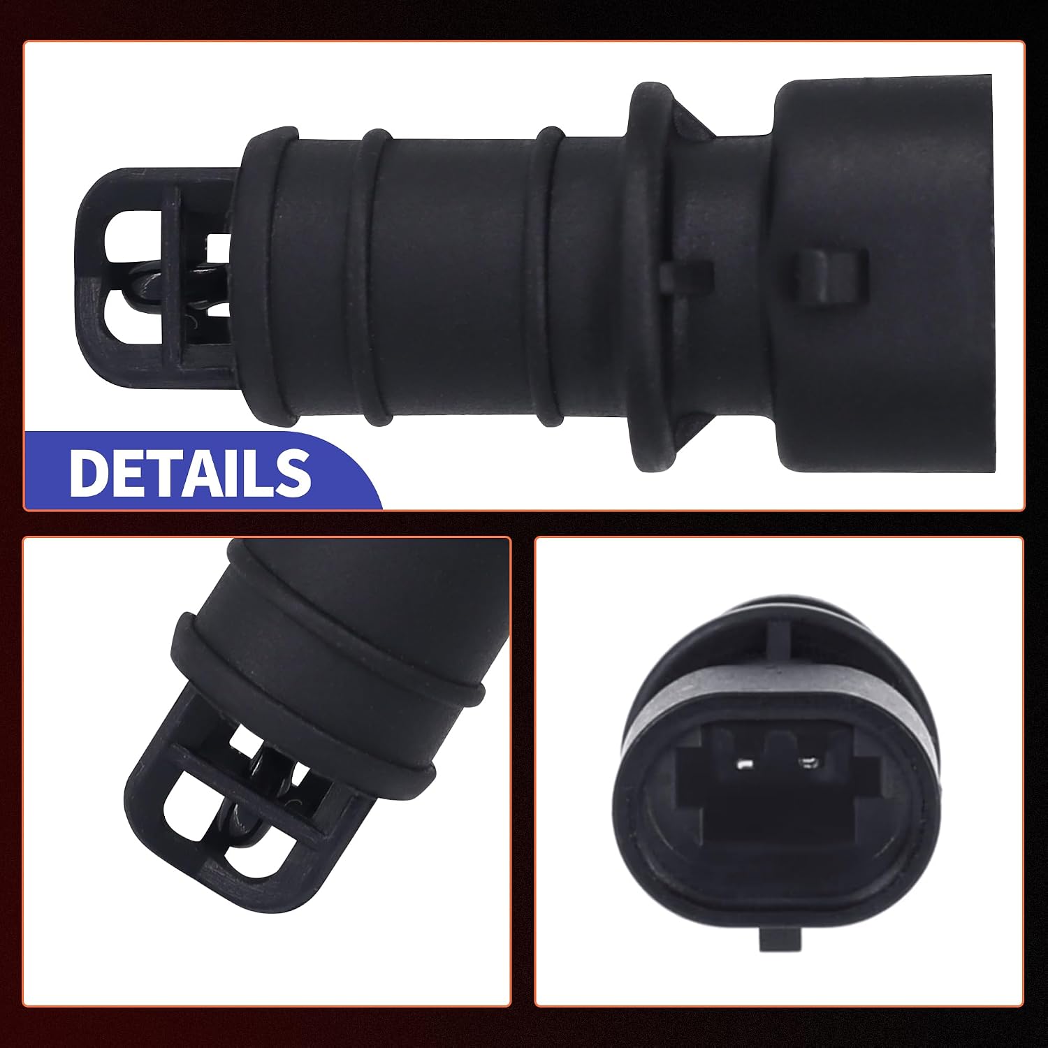 HiSport 213-4663 Engine Intake Manifold Temperature Sensor - Compatible with Buick Century Lacrosse Chevrolet Astro Blazer GMC Envoy Safari #Replaces 2134663 88864354