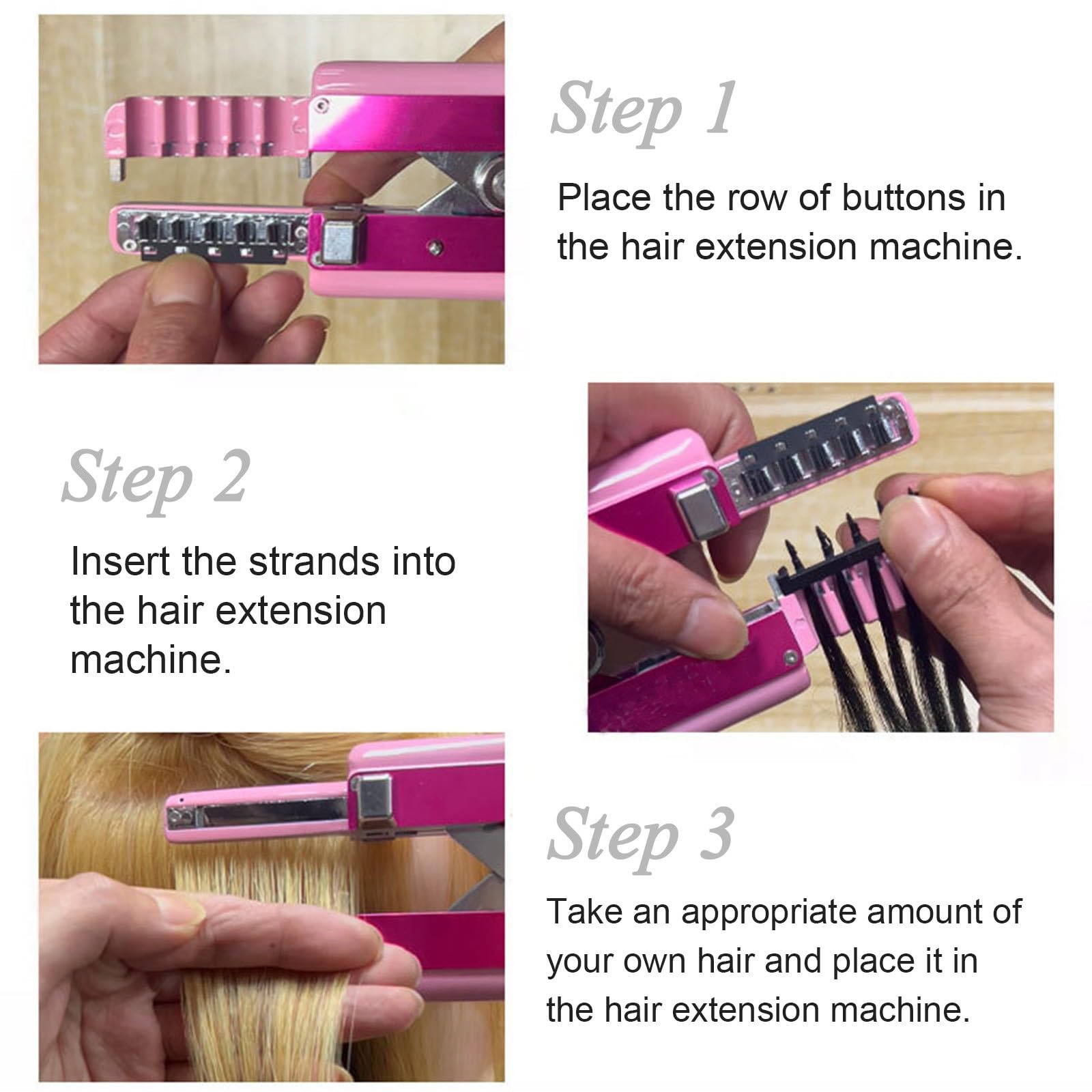 Amazon.com: 6D Hair Extensions Machine Kit, 3rd Generation 5-pin