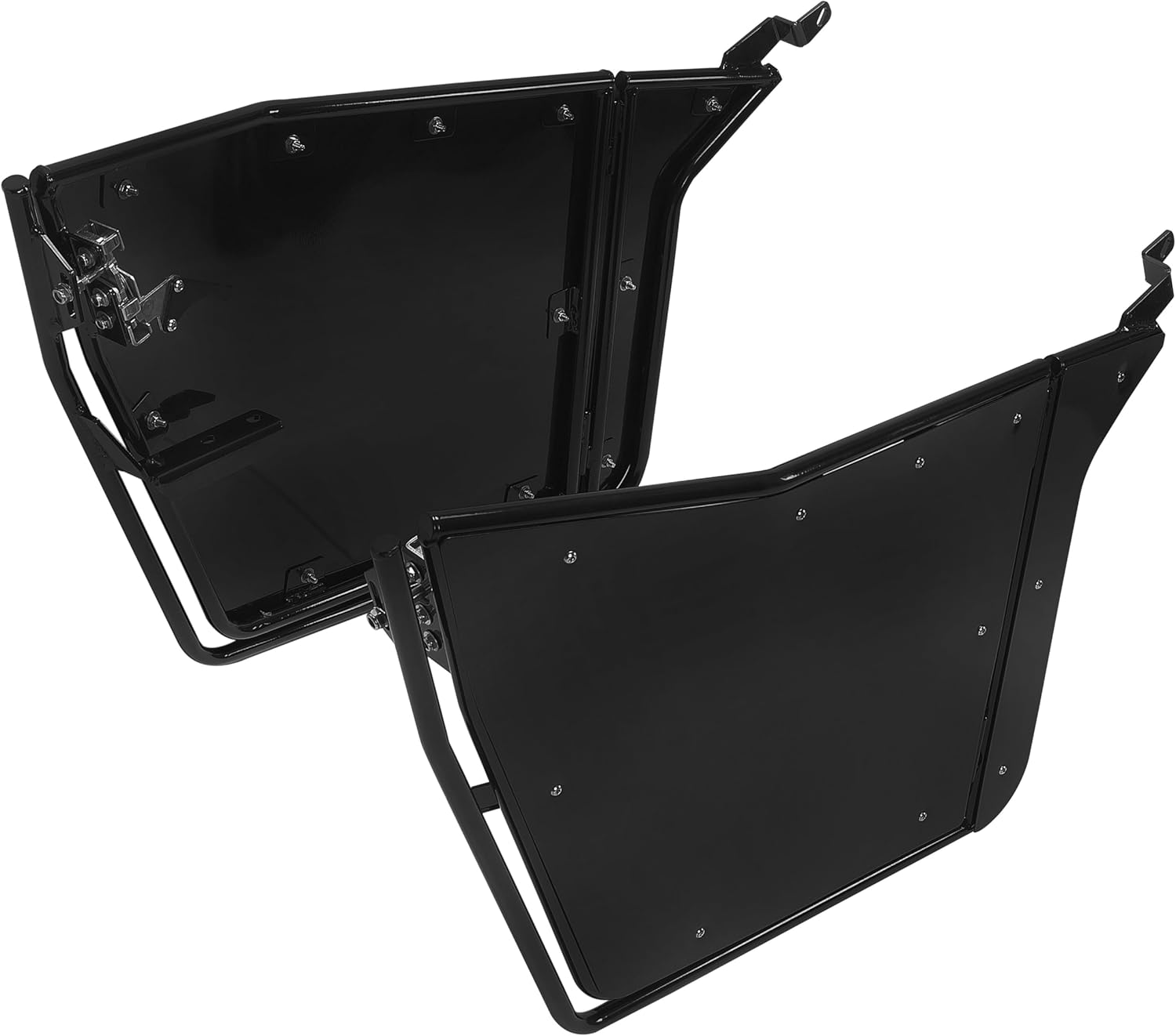 HECASA Cab Doors Set Compatible with All Years Polaris RZR 170 UTV Powder Coated Aluminum Full Swing Open 2PCS