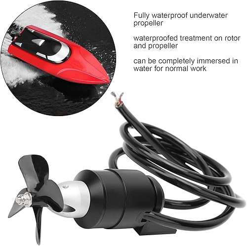 Miniatura 7 de Motor sin escobillas impermeable 6S 24V Hélice de empuje subacuático para el modelo de barco a control remoto, potentes y duraderas piezas de barco