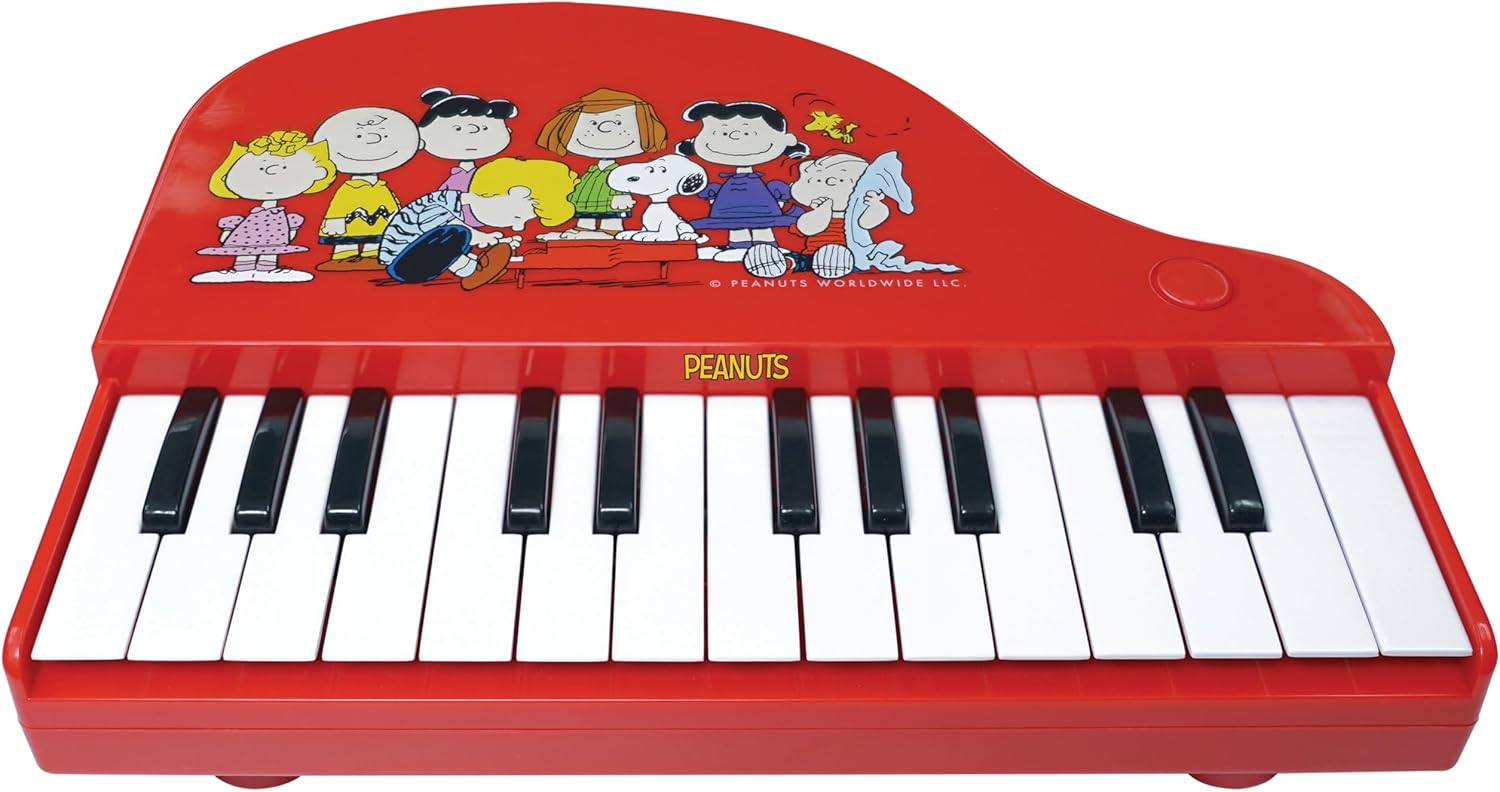 LICENSE 2 PLAY Peanuts Schroeder 25 Note Grand Piano, Musical Instrument Toy, Toddler Ages 3 and Up