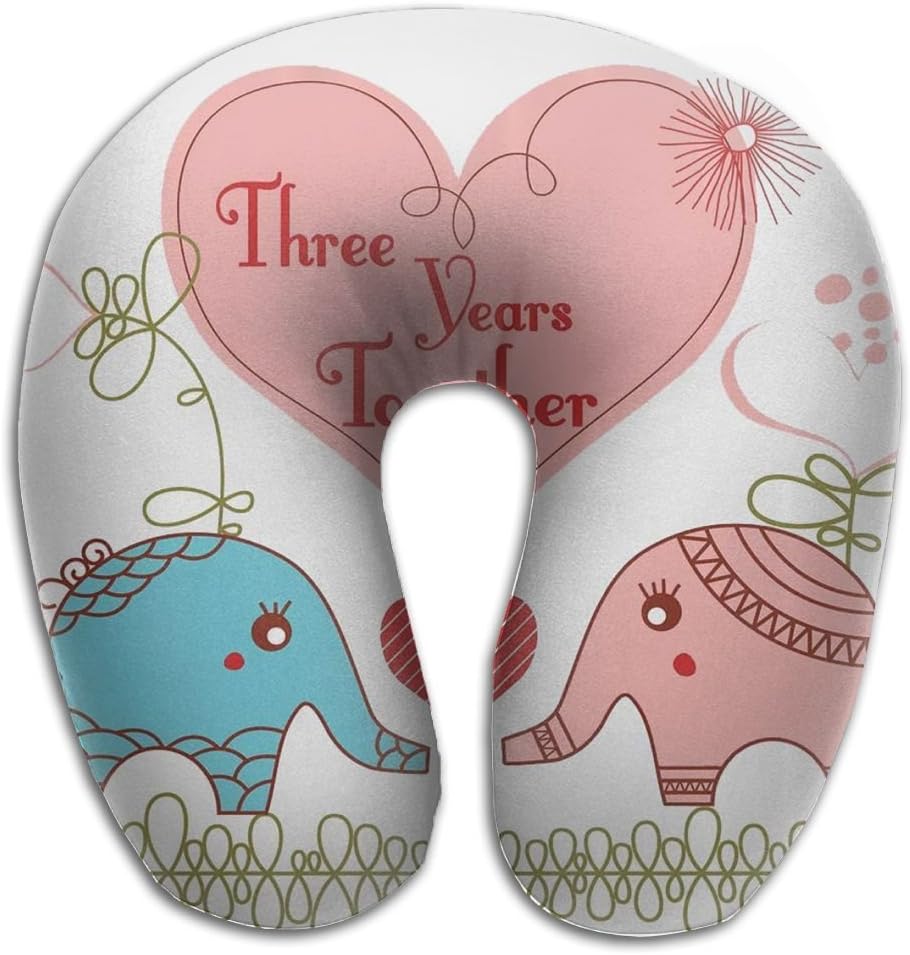 Comfortable Travel Pillow, Master Neck Pillow, A 3rd Anniversary Gifts For Couples Love Wedding Birthday Memory Foam Pillow For Travel, Home, Neck Pain