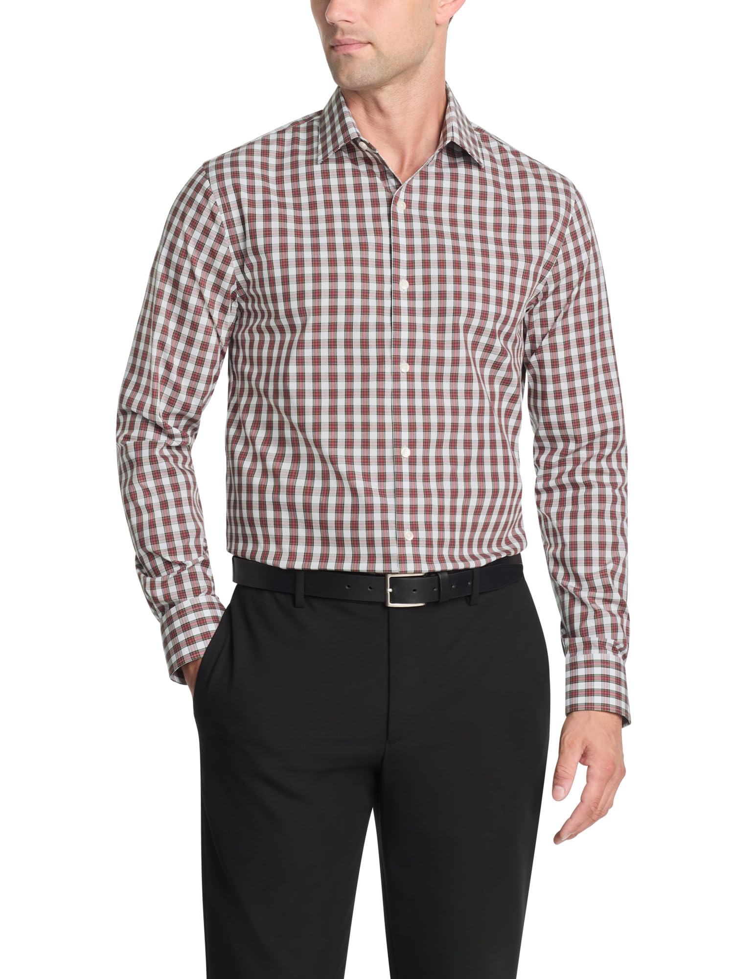 Tommy Hilfiger Mens Flex Essentials Button Down Dress Shirt