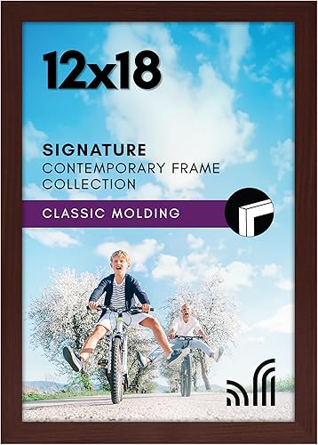 Vista 25 de Americanflat Marco de fotos de 10 x 13 pulgadas con vidrio inastillable - Colección Signature - Marcos de estilo galería hechos de madera de Negro