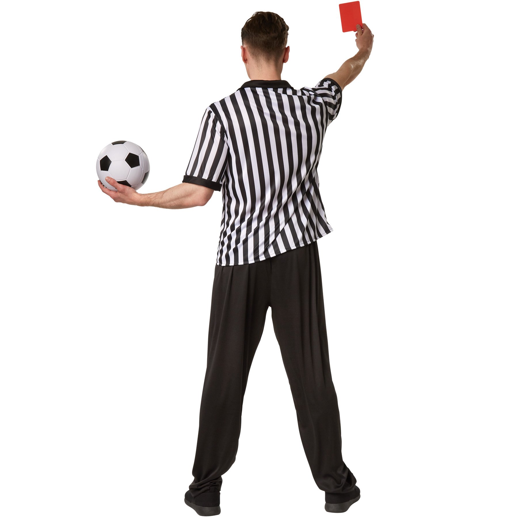 dressforfun Costume d’Arbitre pour Homme | Costume Deux pièces d’Arbitre en Noir et Blanc | Insigne Cousu avec la Lettre R et Le Nombre 00