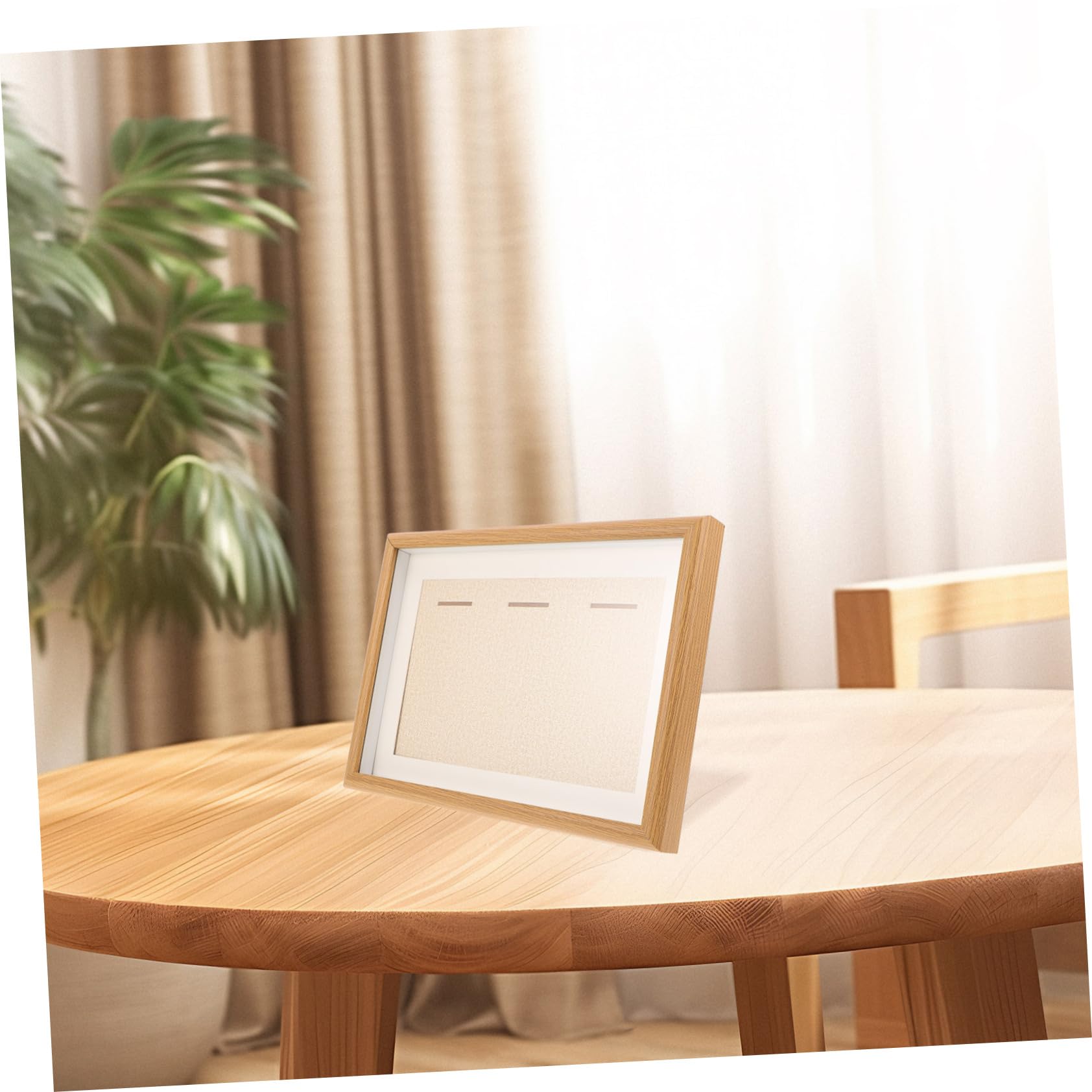 GLEAVI Cornice Portamedaglie 3 Pezzi Beige in Legno, Vetro e Acrilico