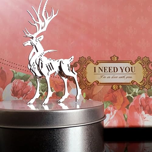 Miniatura 4 de Kits de modelos de metal 3D, rompecabezas de metal 3D mecánico más grande, mitología de acero, serie animal, hazlo tú mismo, rompecabezas 3D,