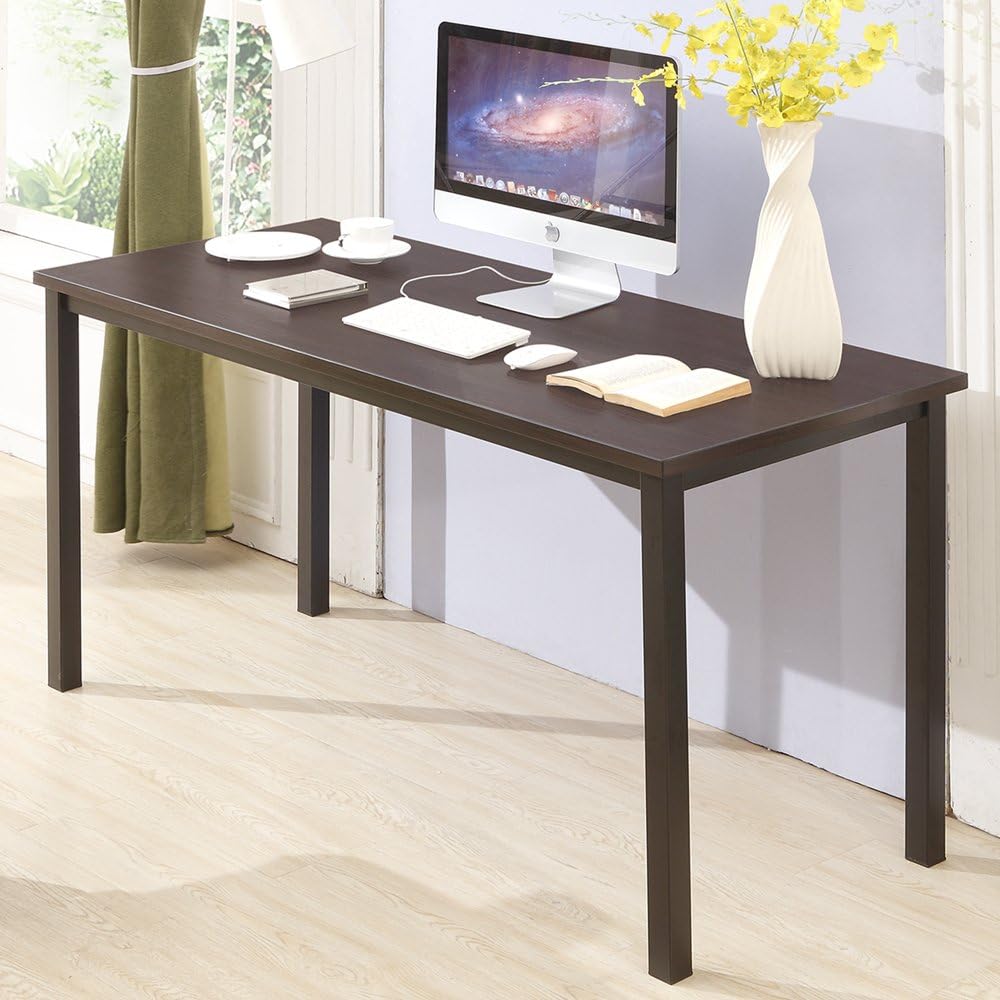 CUBOC 47" Large Size Modern Computer Desk Long Office Desk Writing Desk, Workstation Table for Home Office, Black