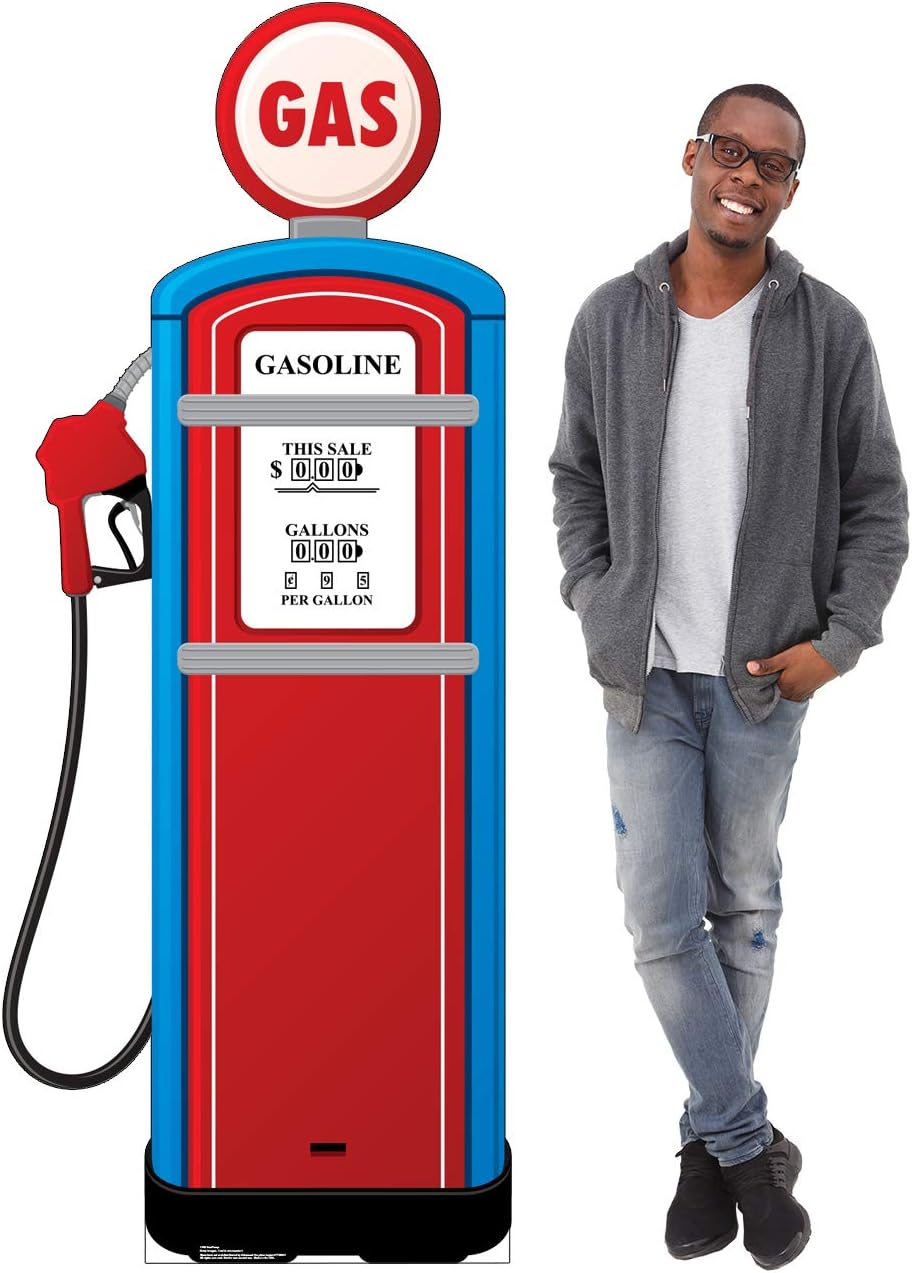 Cardboard People Gas Pump Life Size Cardboard Cutout Standup