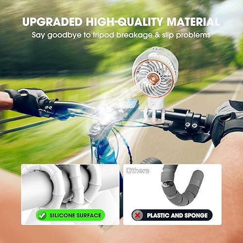 Miniatura 5 de Ausic Ventilador nebulizador para cochecito, ventilador de nebulización al aire libre de 3.4 fl oz, ventilador portátil para cochecito, ventilador