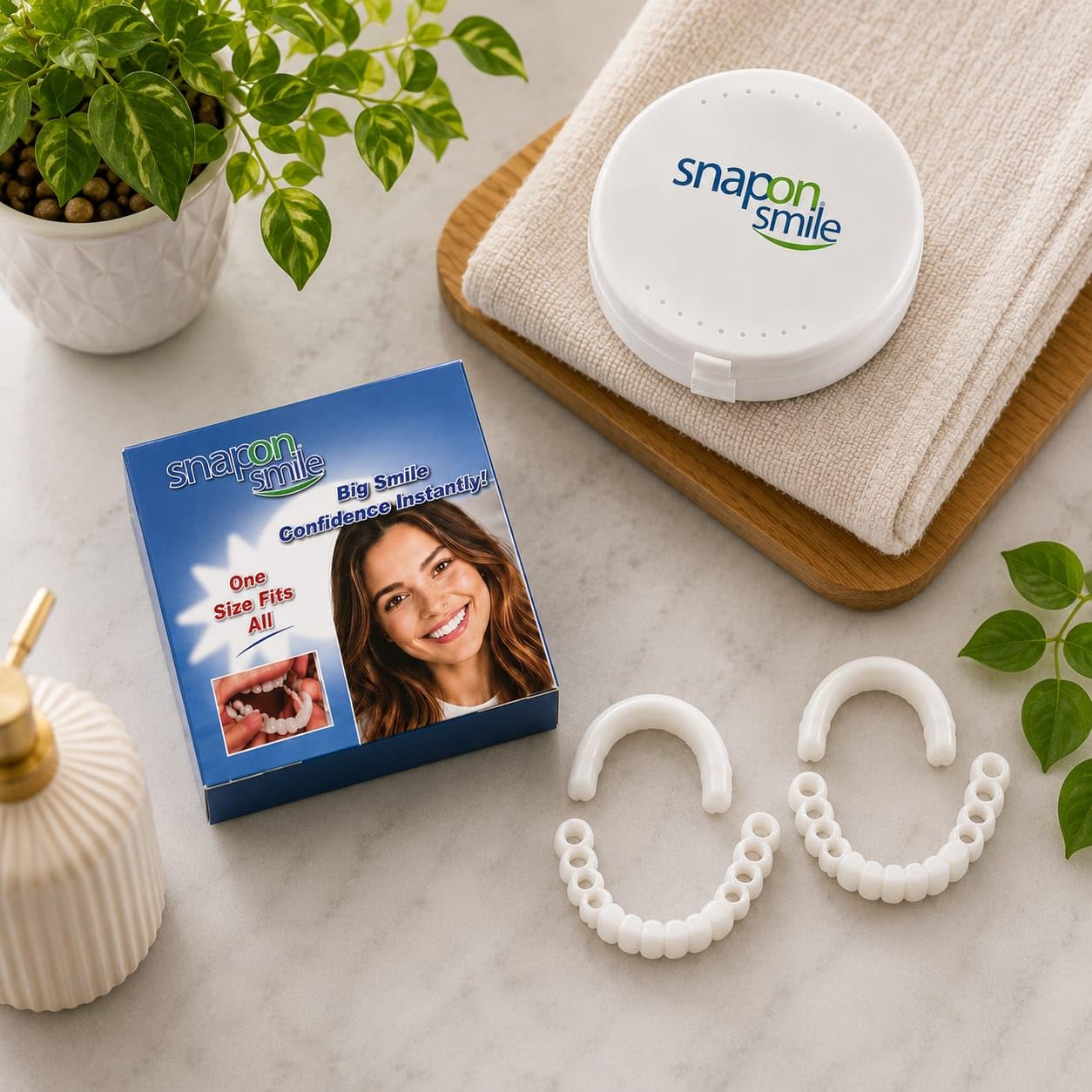 Instant Smile Teeth Cover – Snap On Veneers for Perfect Smile, Removable Cosmetic Dental Veneer for Upper & Lower Teeth, Natural Look, Reusable & Easy to Fit-image-24