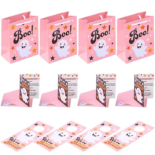 Fun Express Spooky Halloween Boo Bag Kit for 12, 5.5