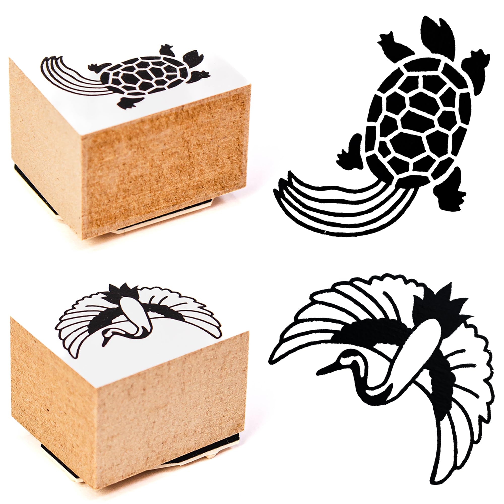 Artline Kawaii Rubber Stamp (Set of 2 - Sacred Animal Design) Rubber Stamps for Crafting, Diary and Journal, 25x30mm Impression, Wipe-Clean - Non-Inked Scrapbooking & Stamping Supplies