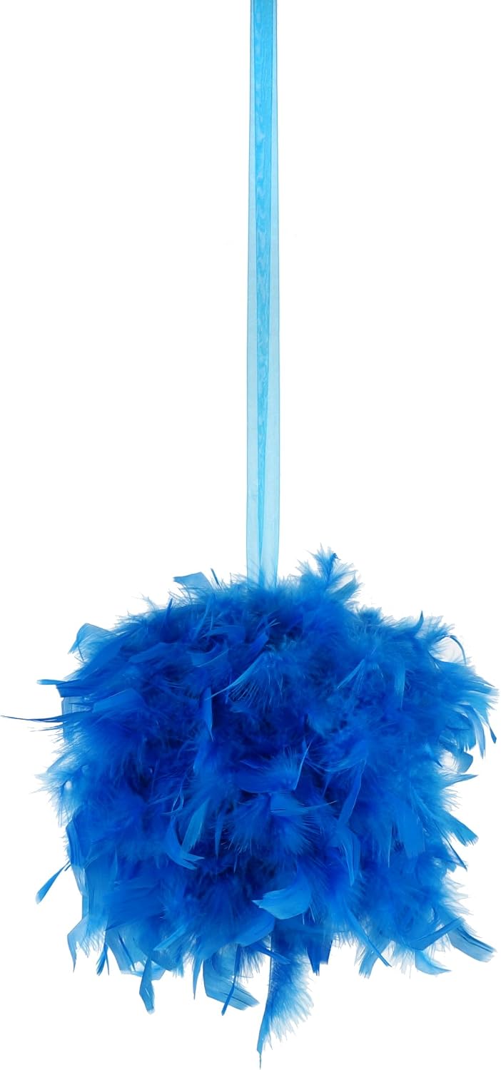 ZUCKER Feather (TM) - Chandelle Feather Pom Poms - Dark Turquoise