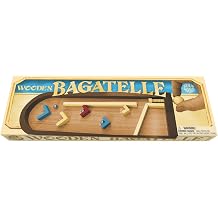 House of Marbles Wooden Bagatelle Game, FSC-Certified Wood Tabletop Pinball with Spring Plunger and Metal Balls, Retro Family Skill Game