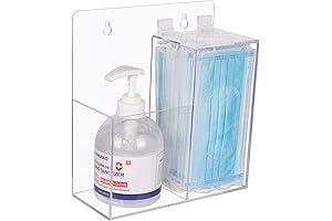 Acrylic Mask Dispenser Wall Mount for Hygiene and Convenience