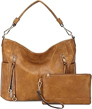 Chase Chic Women's Hobo Handbags, Shoulder Bags Tote Bags Large PU Leather Purse Wallets 2pcs Set