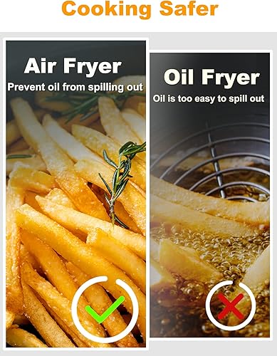 Miniatura 9 de SMARTAKE - Olla de silicona para freidora de aire accesorio de horno de freidora de aire fácil limpieza reemplazo de forros de papel pergamino cesta