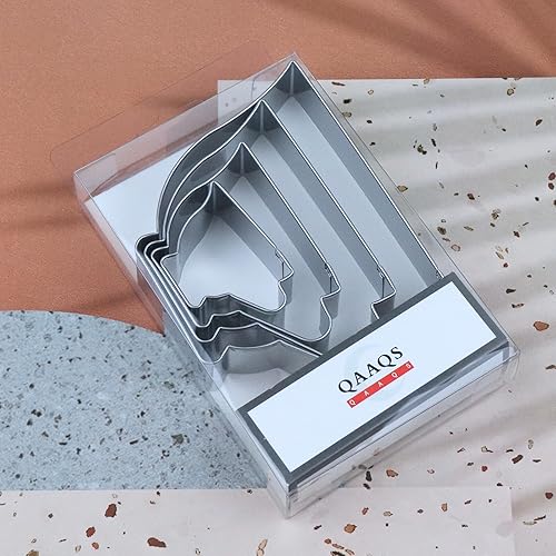 Miniatura 5 de Juego de cortadores de galletas de té - 5", 4", 3", 2" - 4 piezas - acero inoxidable