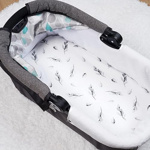 Miniatura 7 de PHF Juego de 2 sábanas bajeras 100% de algodón para cuna, suaves, transpirables y cómodas, para niños y niñas, sábanas de cuna de primera calidad,