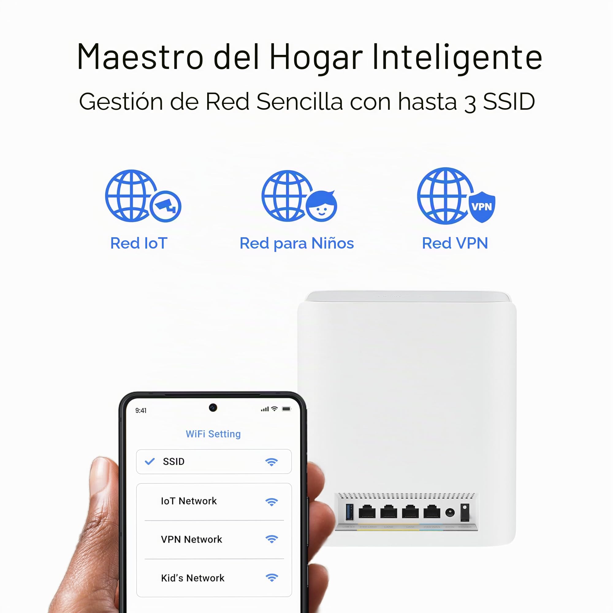 Asus - Routeur ZenWiFi BT8 Blanc WiFi 7 Tri-Bande