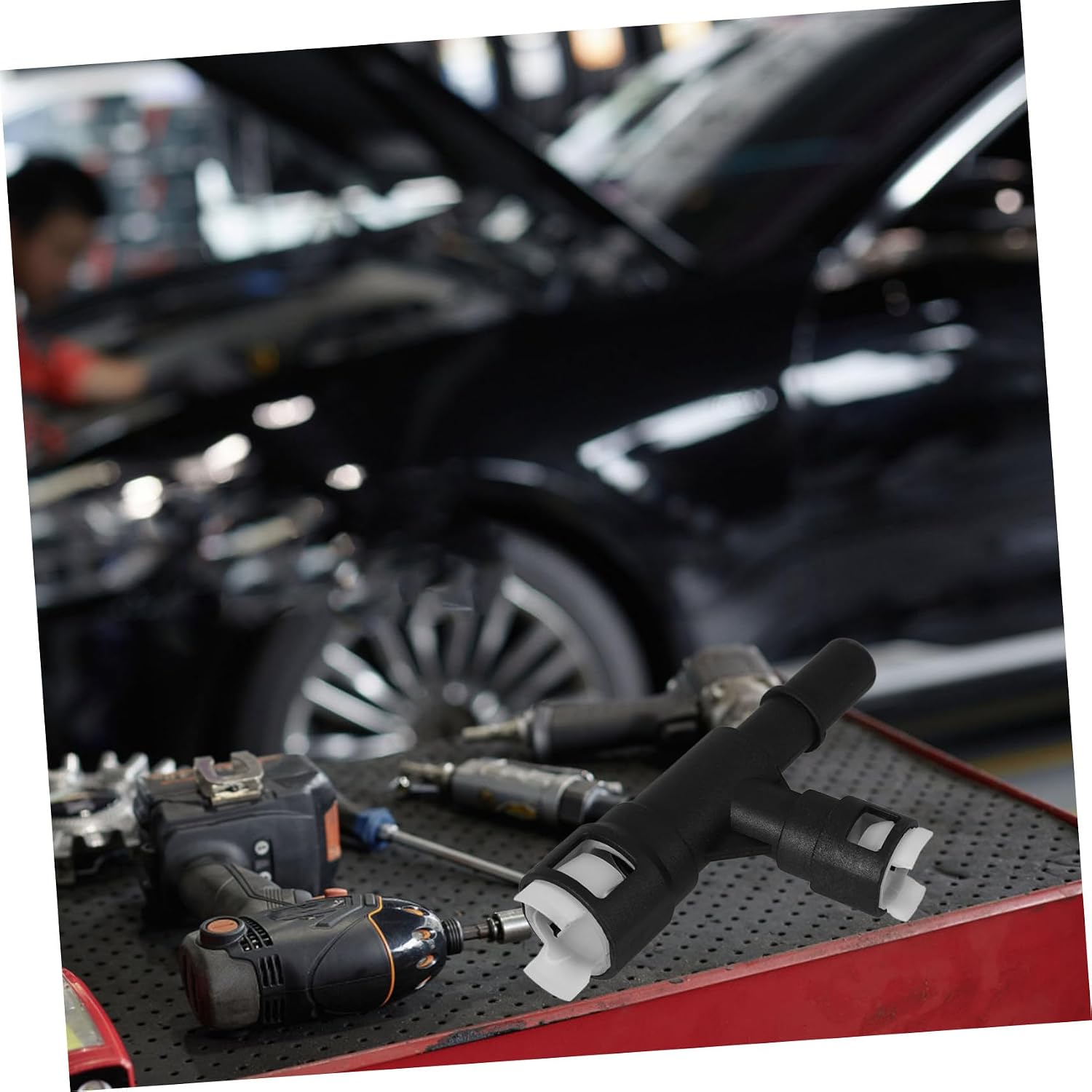 1Pair Heater Hose Connector Fitting Durable Heater Coolant Adapter for and Quick Connect Design for Easy Installation Automotive Replacement Parts