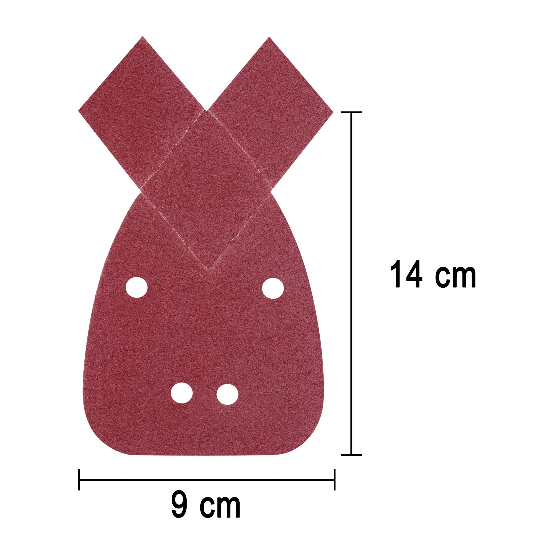 SIQUK 20 Pezzi Fogli Abrasivi Carta Vetrata Mouse Triangoli Abrasivi Grana 80 Carta Abrasiva per Levigatrice Mouse Black Decker Detail Palm