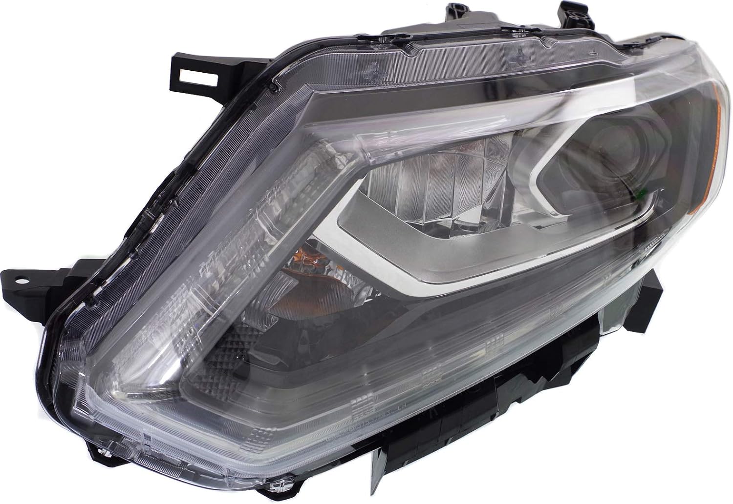 Compatible with 14-16 Rogue Front LED Headlight Headlamp without Auto Light Control with Bulb Left Driver Side