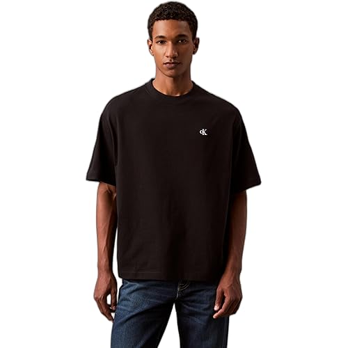 Calvin Klein Men's Relaxed Fit Monogram Logo Crewneck T-Shirt