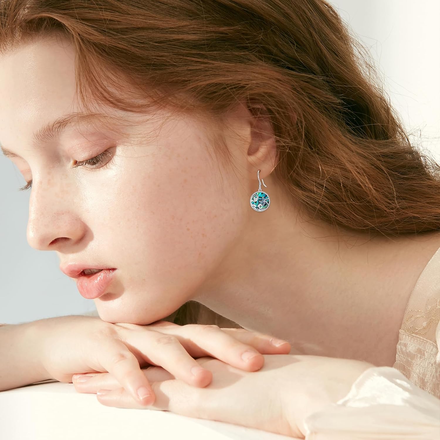 Mermaid/Sea Turtle/Starfish/Whale Earrings 925 Sterling Sliver Ocean Jewelry Animal Dangle Earrings Beach Gifts for Women Girlfriend Mom - Image 3